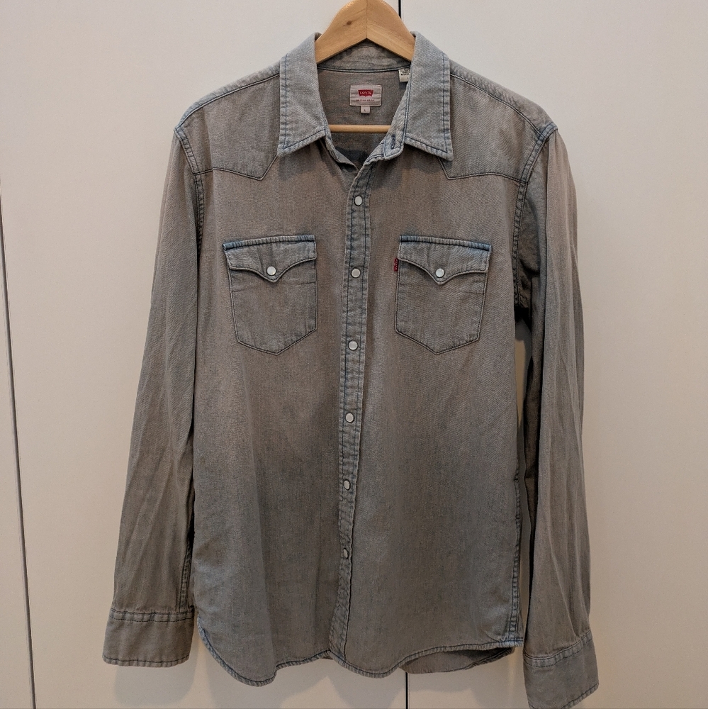 Levis Pearl Button Western Long Sleeve Shirt
